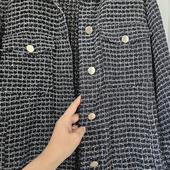 Zara Black and White Women's Jacket - Picture 3 of 6
